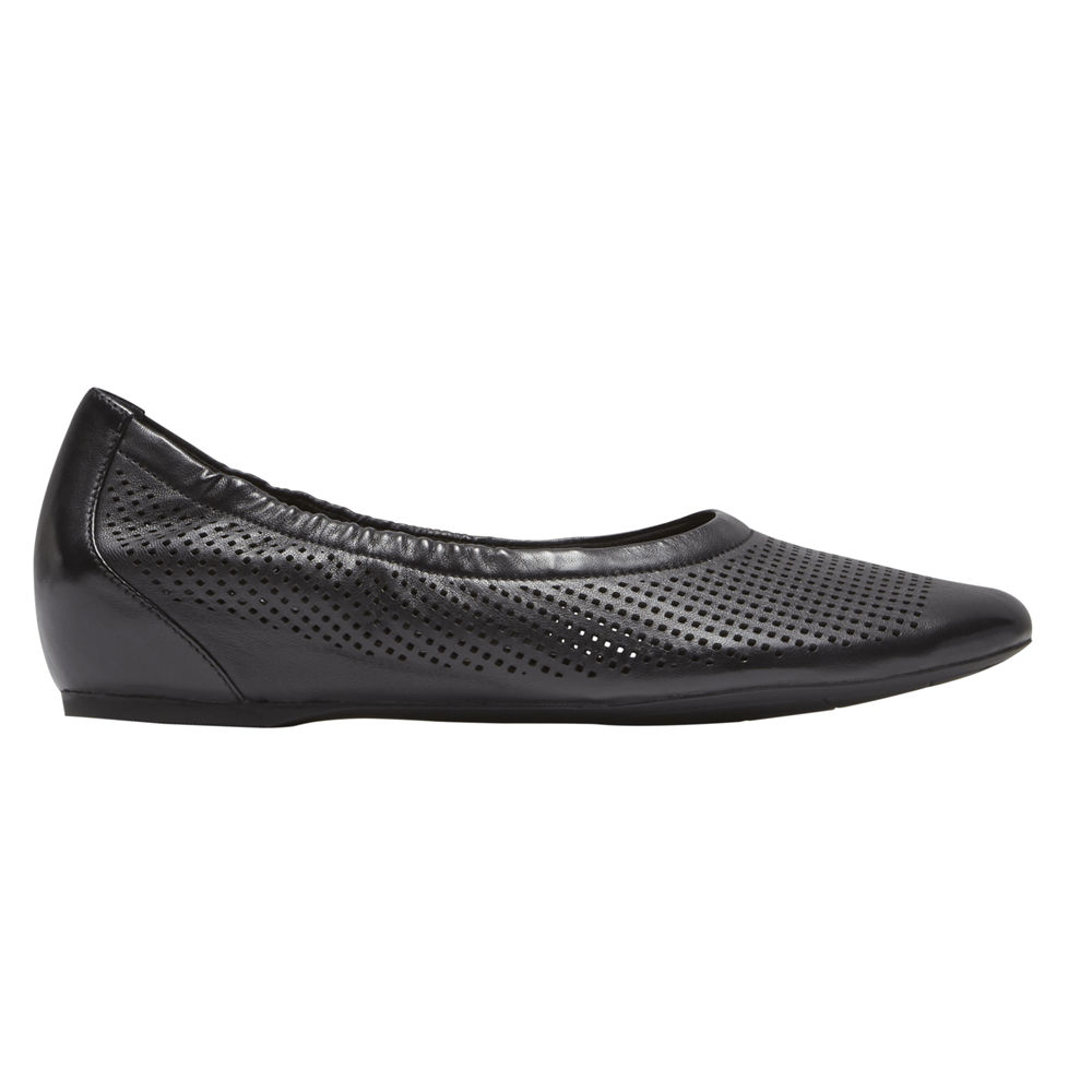 Rockport Womens Total Motion Perf Luxe - Slip-On Black - IZG834125